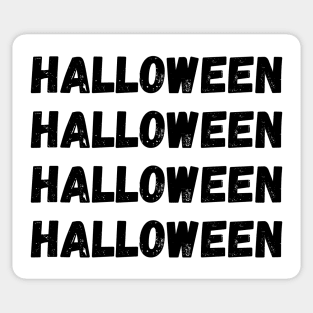 Halloween. Minimalistic Halloween Design. Simple Halloween Costume Idea Sticker